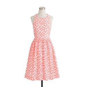 J.Crew Embroidered Pink Floral Racer Dress